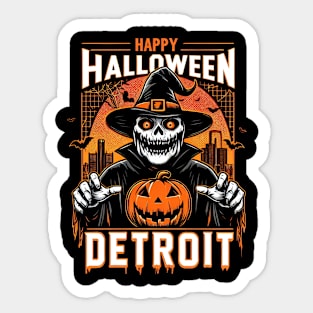 Detroit Halloween Sticker